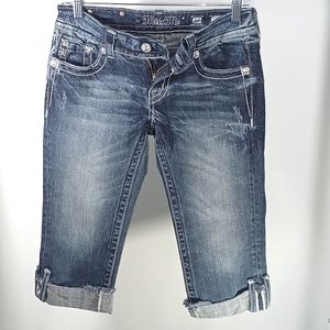 Miss me denim short crop